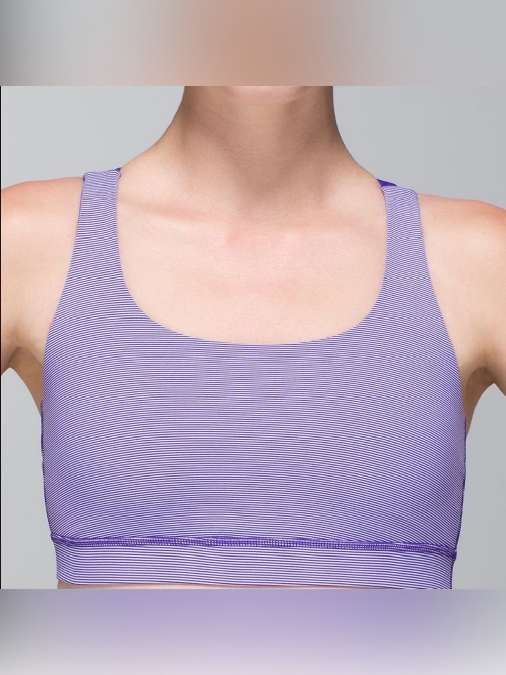lululemon athletica Purple & Lavender Cross-Back Sports Bra - Picture 2 of 7
